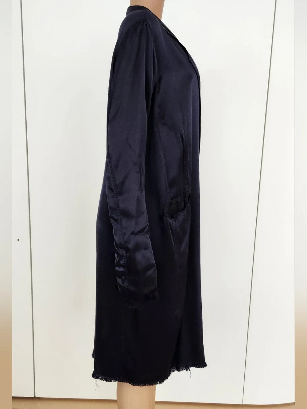 Jaga Navy Satin Blazer
